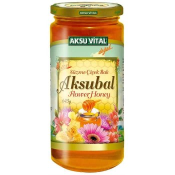 Aksubal Süzme Çiçek Balı Aksuvital 645 gr
