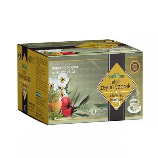 Alıçlı & Zeytin Yapraklı Karışık Bitki Çayı 40 Adet Shiffa Home