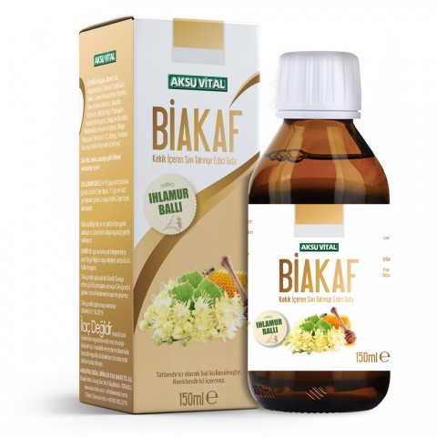 Biakaf Ihlamur Ballı Kekik İçeren Sıvı Takviye Edici Gıda Aksuvital 150 ml