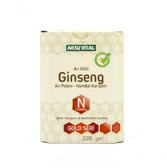 Ginsengli Arı Sütü Bal Polen (N) Aksuvital 13.000 Mg