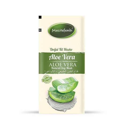 Doğal Kil Maske - Aloe Vera Tek Kullanımlık Mecitefendi 20 gr