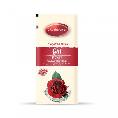 Doğal Kil Maske - Gül Etkisi Tek Kullanımlık Mecitefendi 20 gr