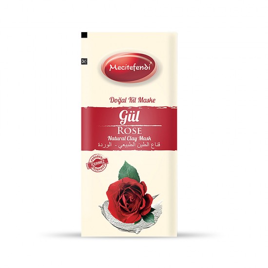 Doğal Kil Maske - Gül Etkisi Tek Kullanımlık Mecitefendi 20 gr