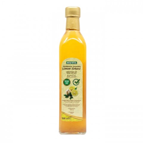 Maydanozlu Sarımsaklı Limon Sirkesi Aksuvital 500 ml