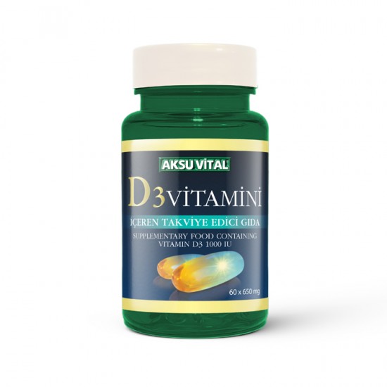 Vitamin D3 60 Softjel Aksuvital