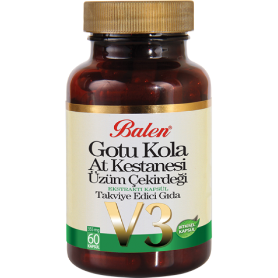 Gotu Kola & At Kestanesi & Üzüm Çekirdeği Kapsül Balen