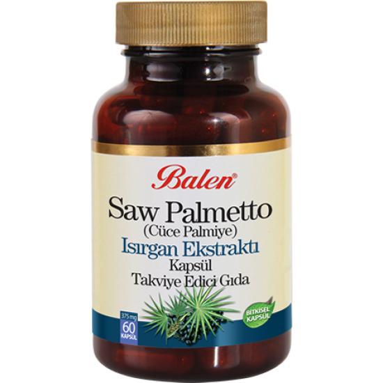 Saw Palmetto (Cüce Palmiye), Isırgan Ekstraktı Kapsül Balen Saw Palmetto (Cüce Palmiye), Isırgan Ekstraktı Kapsül Balen