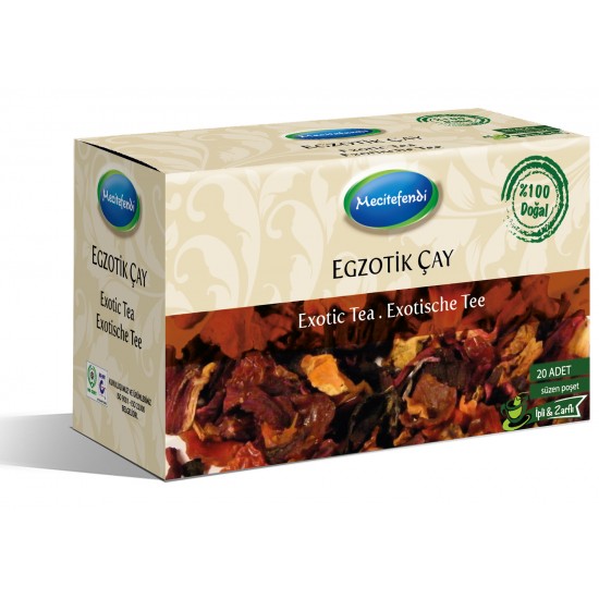 Egzotik Çay Mecitefendi (İpli & Zarflı Süzen Poşet 20'li)