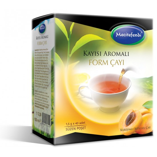 Kayısı Aromalı Form Çayı Mecitefendi (Süzen Poşet 40'lı)