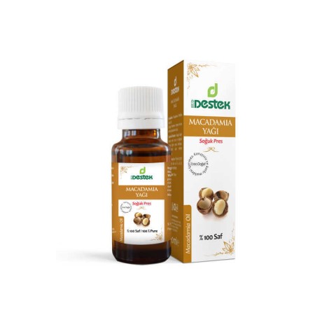 Macadamia Yağı (Soğuk Pres) Destek 20 ml