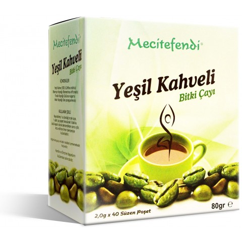Yeşil Kahveli Bitki Çayı Mecitefendi (Süzen Poşet 40'lı)