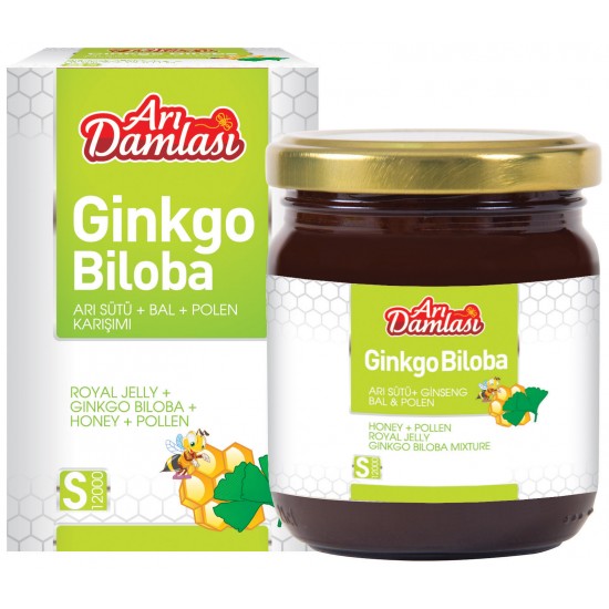 Ginkgo Biloba Arı Sütü Polen Macunu Arı Damlası 230 gr