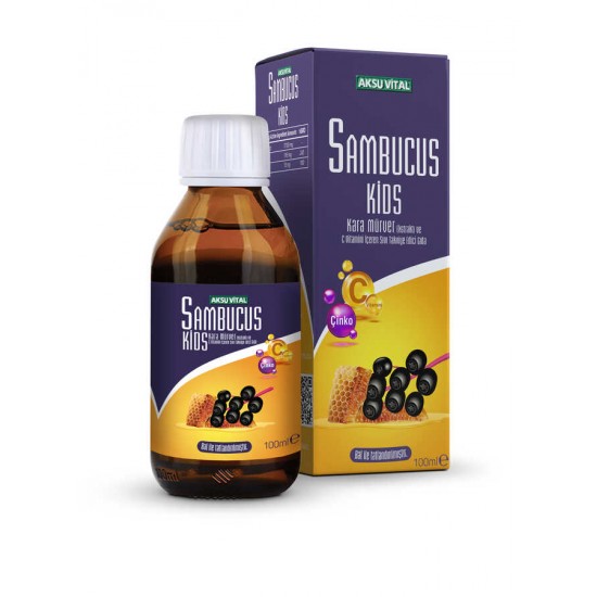 Sambucus Kids Kara Müver C Vitamini İlaveli Aksu Vital