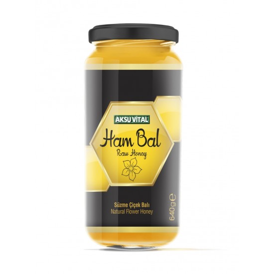 Ham Bal Süzme Çiçek Balı AksuVital 640 gr